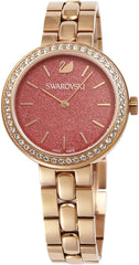 Swarovski Daytime Quartz Coral Dial Rose Gold Steel Strap Watch for Women - 5182250 Watches Swarovski   