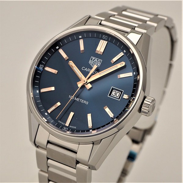 Tag Heuer Carrera Quartz Blue Dial Silver Steel Strap Watch for Women - WAR1112.BA0601 Watches Tag Heuer   