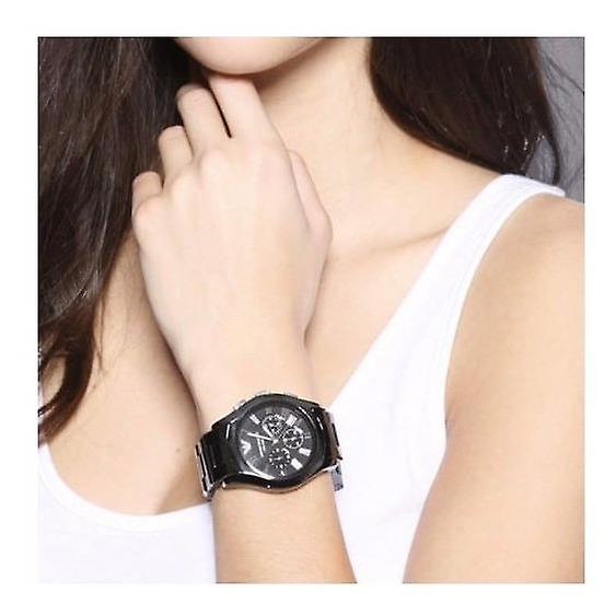 Emporio Armani Black Ceramic Dial Ceramic Strap Watch For Women - AR1401 Watches Emporio Armani   