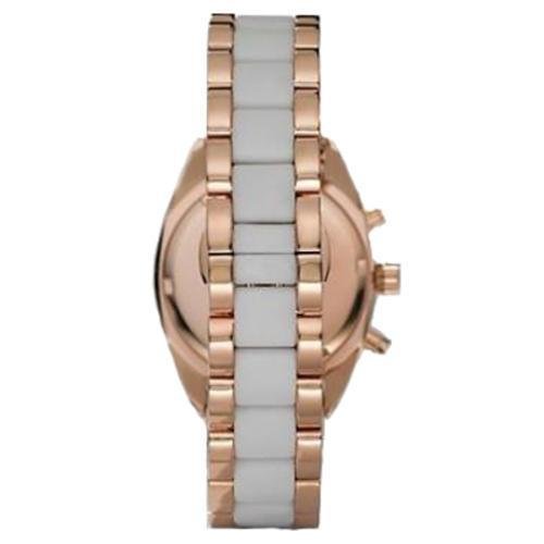 Emporio Armani Sportivo White Dial Rose Gold & White Stainless Steel Watch For Women - AR5942 Watches Emporio Armani   