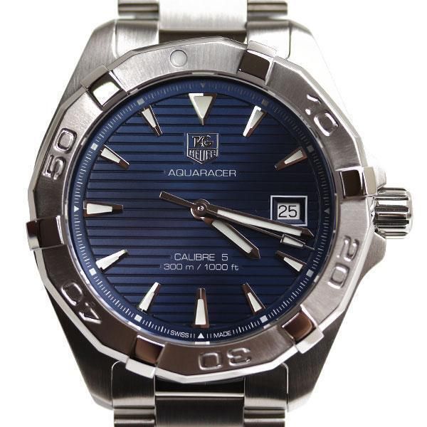 Tag Heuer Aquaracer Automatic 41mm Blue Dial Silver Steel Strap Watch for Men - WAY2112.BA0928 Watches Tag Heuer   