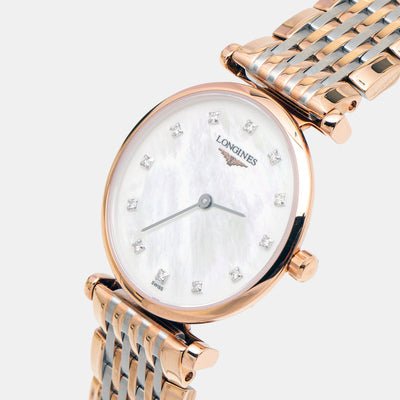 Longines La Grande Classique De Longines 24mm Mother of Pearl Dial Two Tone Mesh Bracelet  Watch for Women - L4.209.1.97.7 Watches Longines   