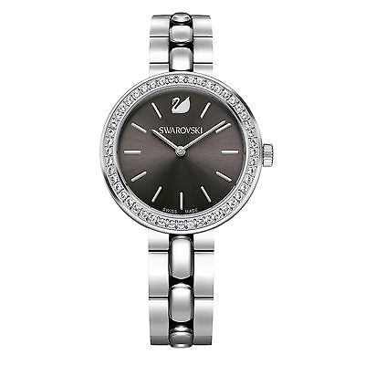 Swarovski Daytime Rhinestone Grey Dial Silver Steel Strap Watch for Women - 5213681 Watches Swarovski   