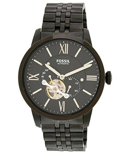 Fossil Townsman Multi Function Mechanical Black Dial Black Steel Strap Watch for Men - ME3062 Watches Fossil   