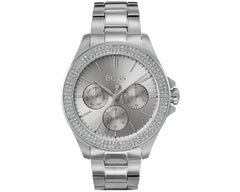 Hugo Boss Premiere Silver Dial Silver Steel Strap Watch for Women - 1502442 Watches Hugo Boss   