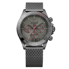 Hugo Boss Ikon Grey Dial Grey Mesh Bracelet Watch for Men - 1513443 Watches Hugo Boss   