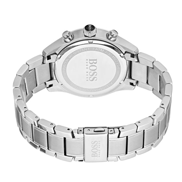 Hugo Boss Grand Prix Blue Dial Silver Steel Strap Watch for Men - 1513478 Watches Hugo Boss   