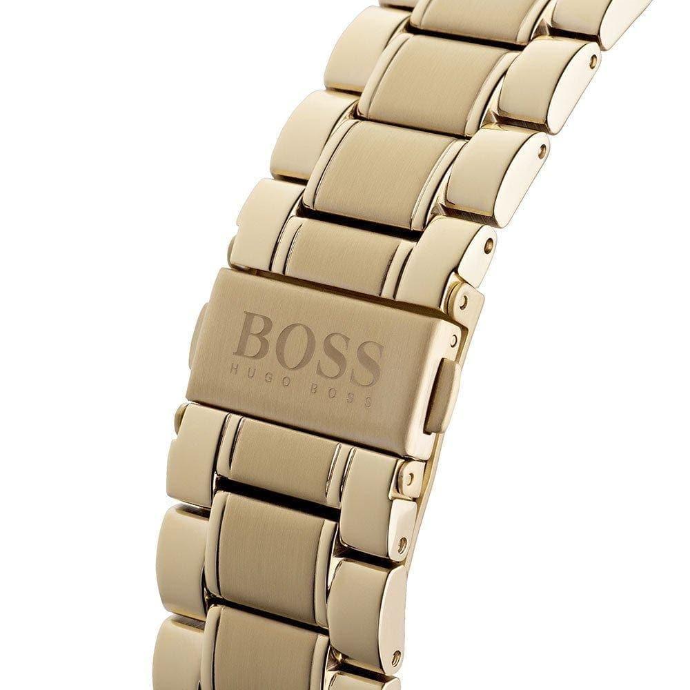 Hugo Boss Trophy White Dial Gold Steel Strap Watch for Men - 1513631 Watches Hugo Boss   