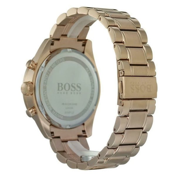 Hugo Boss Trophy Grey Dial Rose Gold Steel Strap Watch for Men - 1513632 Watches Hugo Boss   