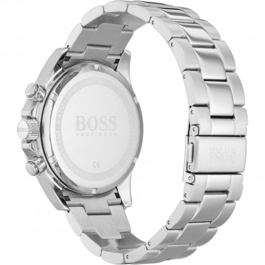 Hugo Boss Rafale Competitive Sport Silver Dial Silver Steel Strap Watch for Men - 1513511 Watches Hugo Boss   