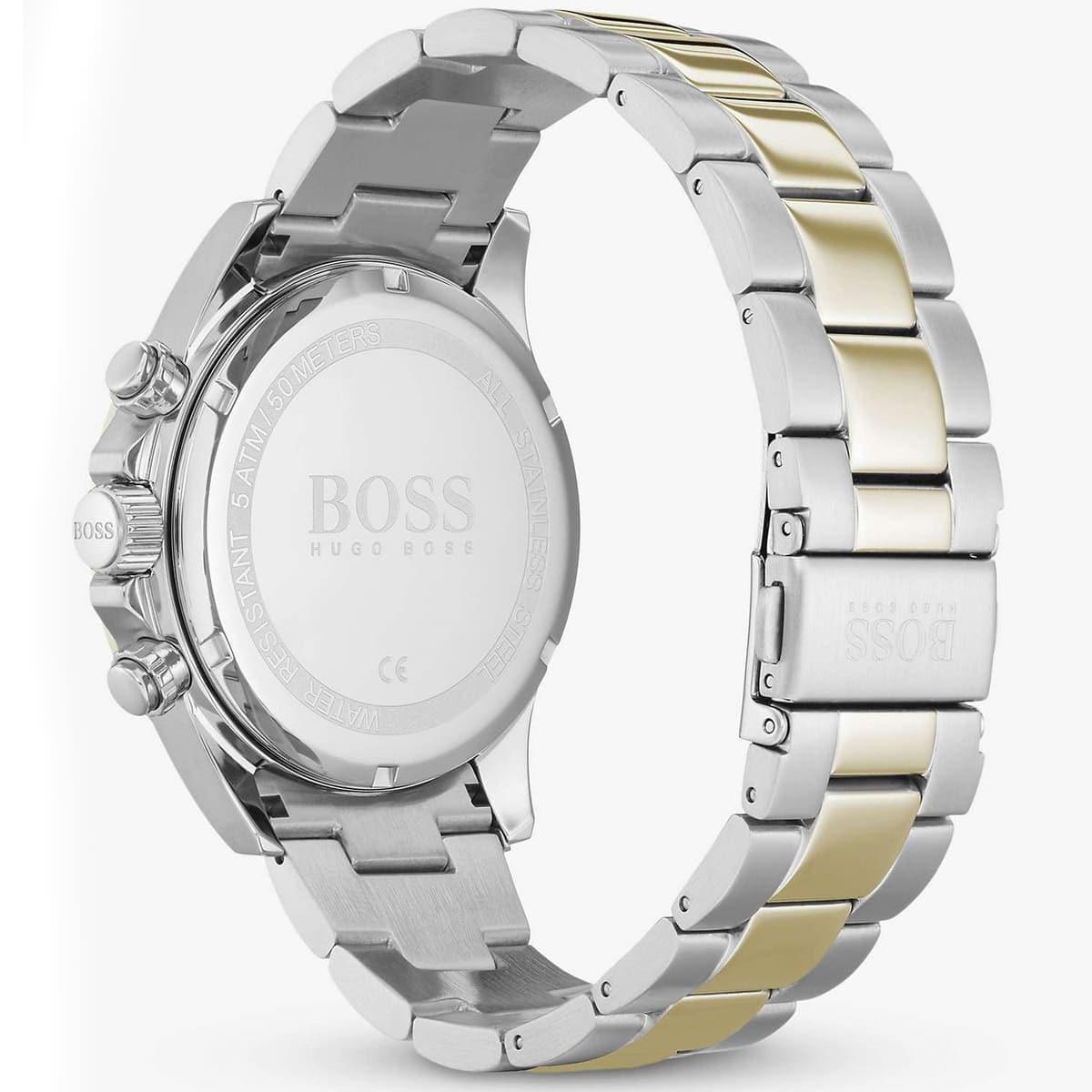 Hugo Boss Hero Blue Dial Two Tone Steel Strap Watch for Men - 1513767 Watches Hugo Boss   