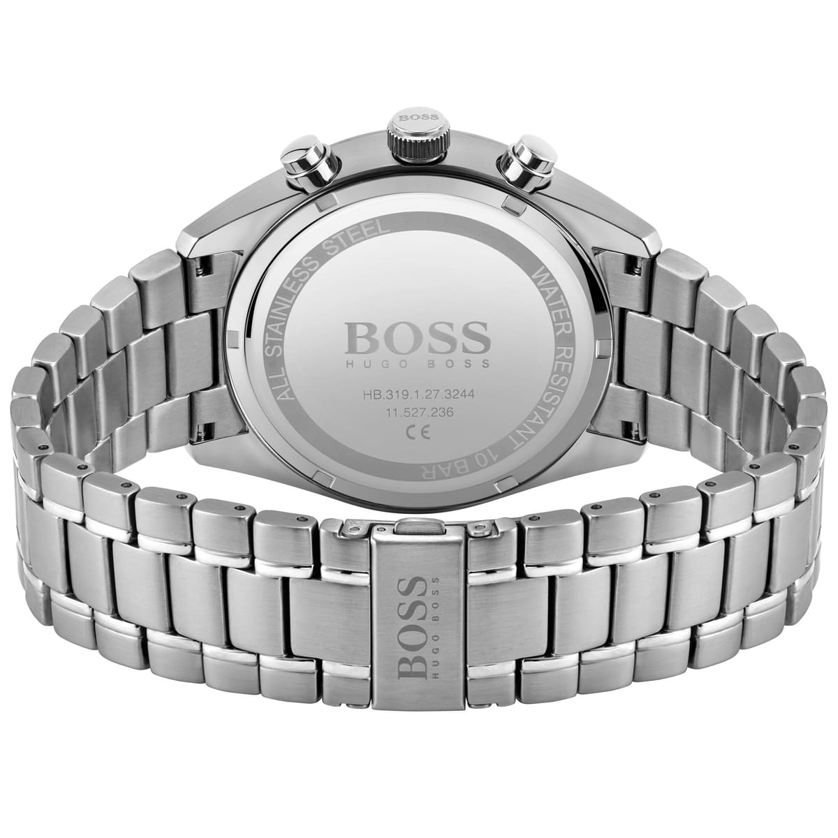 Hugo Boss Champion Blue Dial Silver Steel Strap Watch for Men - 1513818 Watches Hugo Boss   