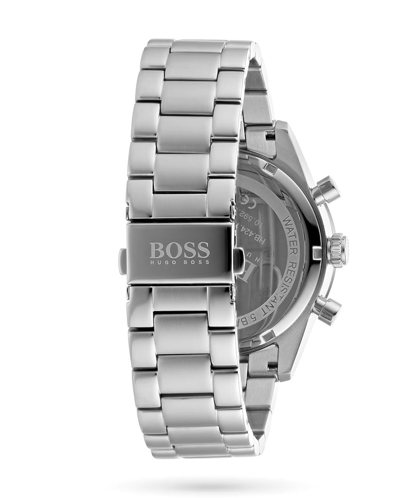 Hugo Boss Pilot Blue Dial Silver Steel Strap Watch for Men - 1513850 Watches Hugo Boss   