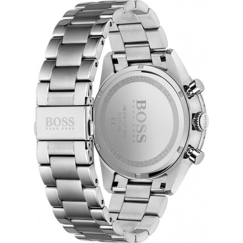 Hugo Boss Pilot Blue Dial Silver Steel Strap Watch for Men - 1513850 Watches Hugo Boss   