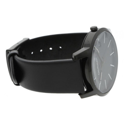 Calvin Klein City Quartz Black Dial Black Leather Strap Watch for Men - K2G2G4CX Watches Calvin Klein   