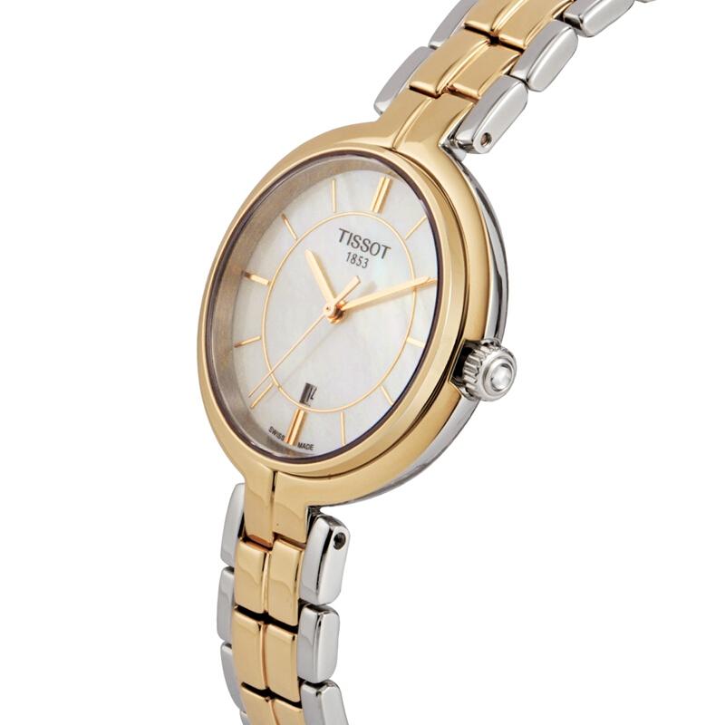 Tissot Flamingo Mother of Pearl Dial Watch For Women - T094.210.22.111.01 Watches Tissot   