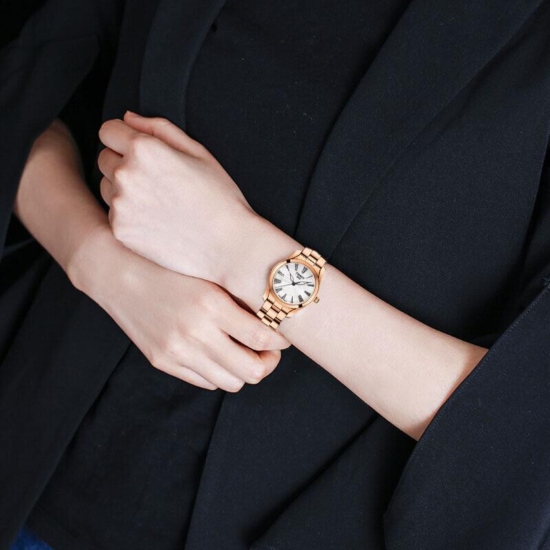 Tissot T Wave Mother of Pearl Dial Rose Gold Stainless Steel Watch For Women - T112.210.33.113.00 Watches Tissot   