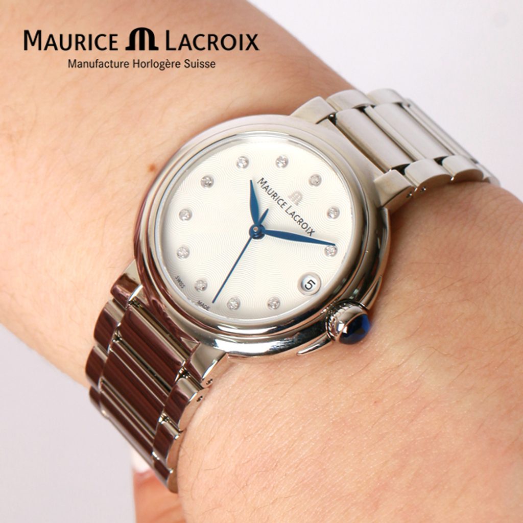 Maurice Lacroix Fiaba Mother of Pearl Dial Silver Steel Strap Watch for Women - FA1004-SS002-170-1 Watches Maurice Lacroix   