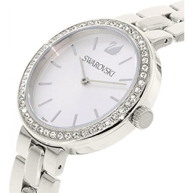 Swarovski Daytime Crystal Silver Dial Silver Steel Strap Watch for Women - 5095600 Watches Swarovski   