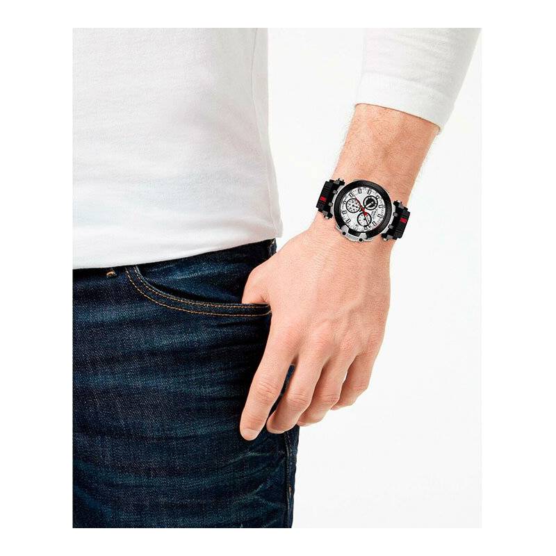 Tissot T Race Chronograph White Dial Black Silicon Strap Watch For Men - T115.417.27.011.00 Watches Tissot   