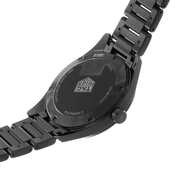 Tag Heuer Carrera Special Edition 39mm Black Dial Black Steel Strap Watch for Women - WAR1113.BA0602 Watches Tag Heuer   