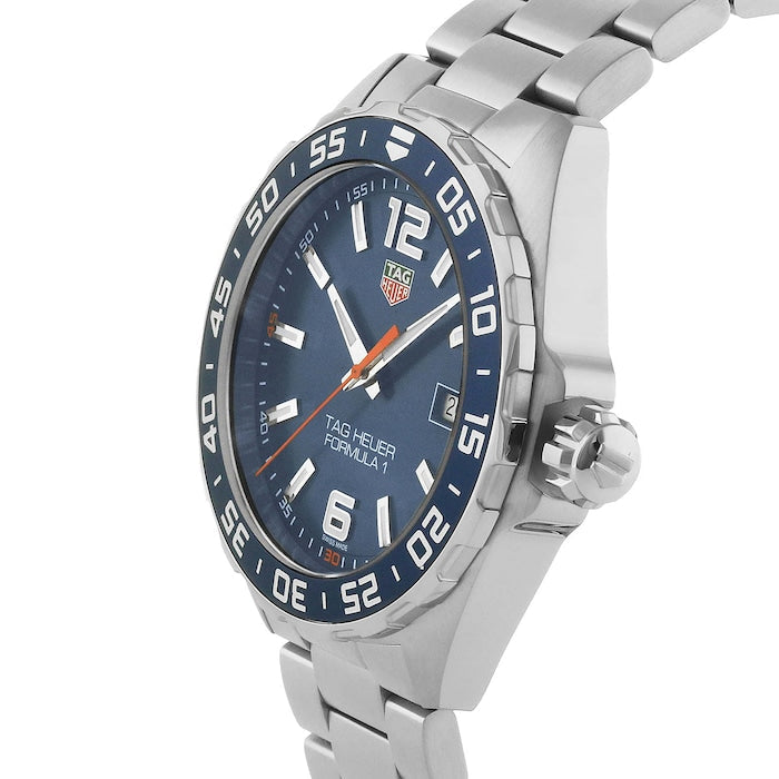 Tag Heuer Formula 1 Quartz 43mm Blue Dial Silver Steel Strap Watch for Men - WAZ1010.BA0842 Watches Tag Heuer   