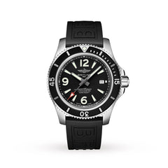 Breitling Superocean II 44mm Black Dial Black Rubber Strap Watch for Men - A17367D71B1S2 Watches Breitling   