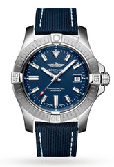 Breitling Avenger Automatic 43mm Blue Dial Blue Nylon Strap Watch for Men - A17318101C1X2 Watches Breitling   