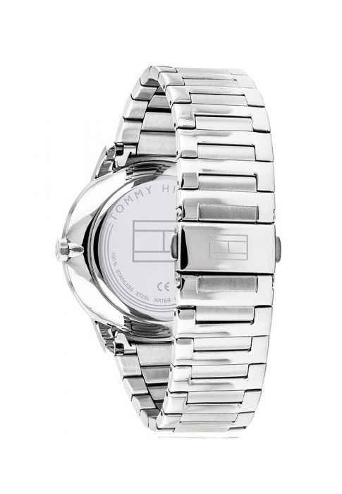 Tommy Hilfiger Hunter Grey Dial Silver Stainless Steel Strap Watch for Men - 1791608 Watches Tommy Hilfiger   