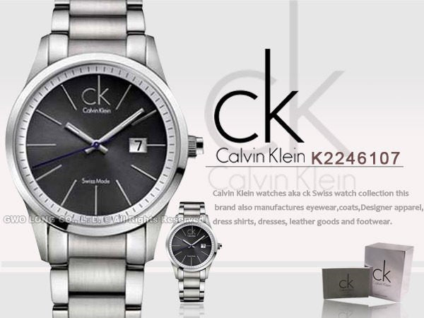 Calvin Klein Bold Black Dial Silver Steel Strap Watch for Men - K2246107 Watches Calvin Klein   