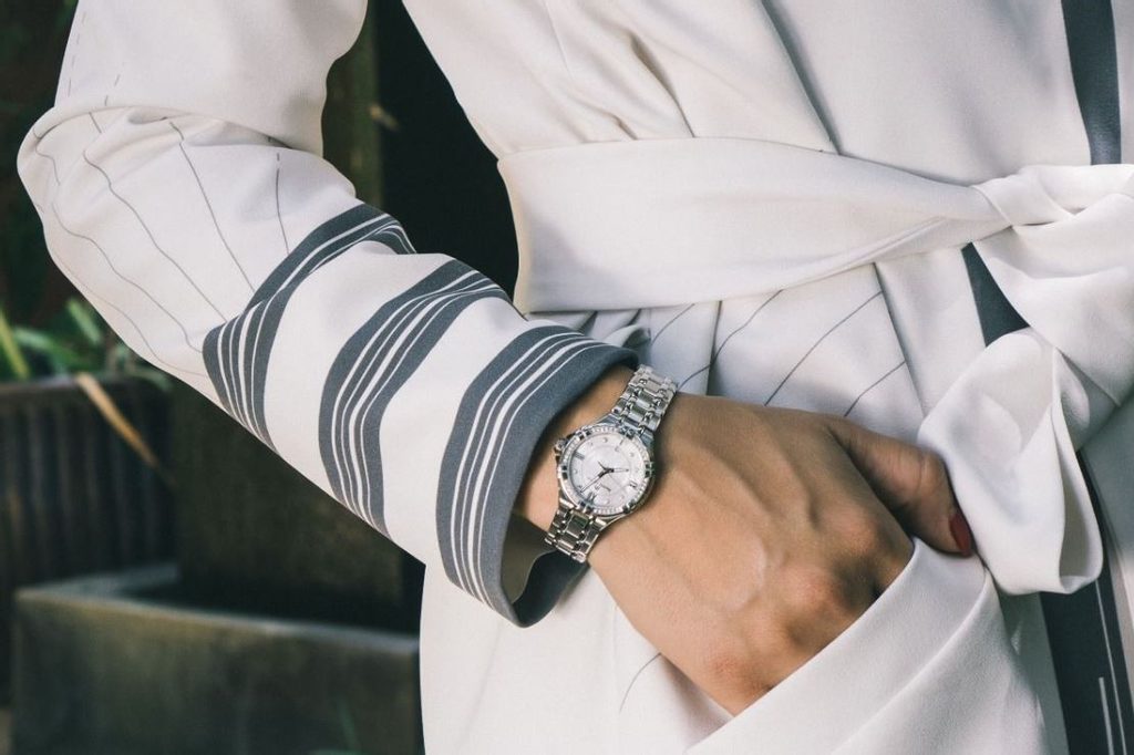 Maurice Lacroix Aikon White Mother of Pearl Dial Silver Steel Strap Watch for Women - A11006-SD502-170-1 Watches Maurice Lacroix   