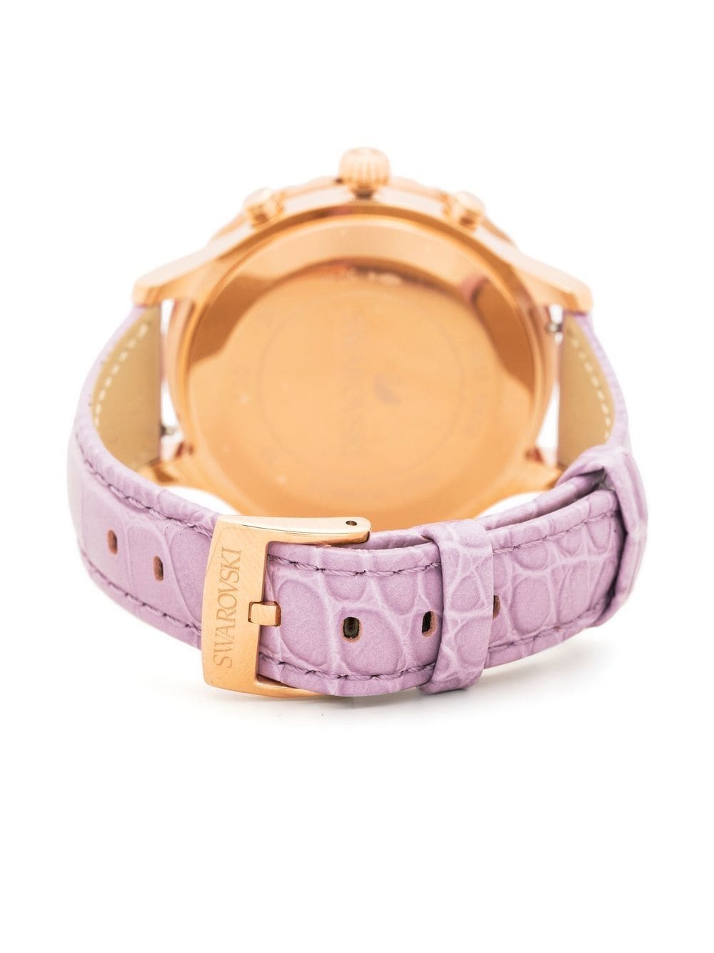 Swarovski Octea Lux Chrono Purple Dial Purple Leather Strap Watch for Women - 5632263 Watches Swarovski   