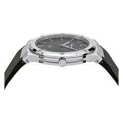 Salvatore Ferragamo F-80 Classic Black Dial Black Leather Strap Watch for Men - SFDT00619 Watches Salvatore Ferragamo   