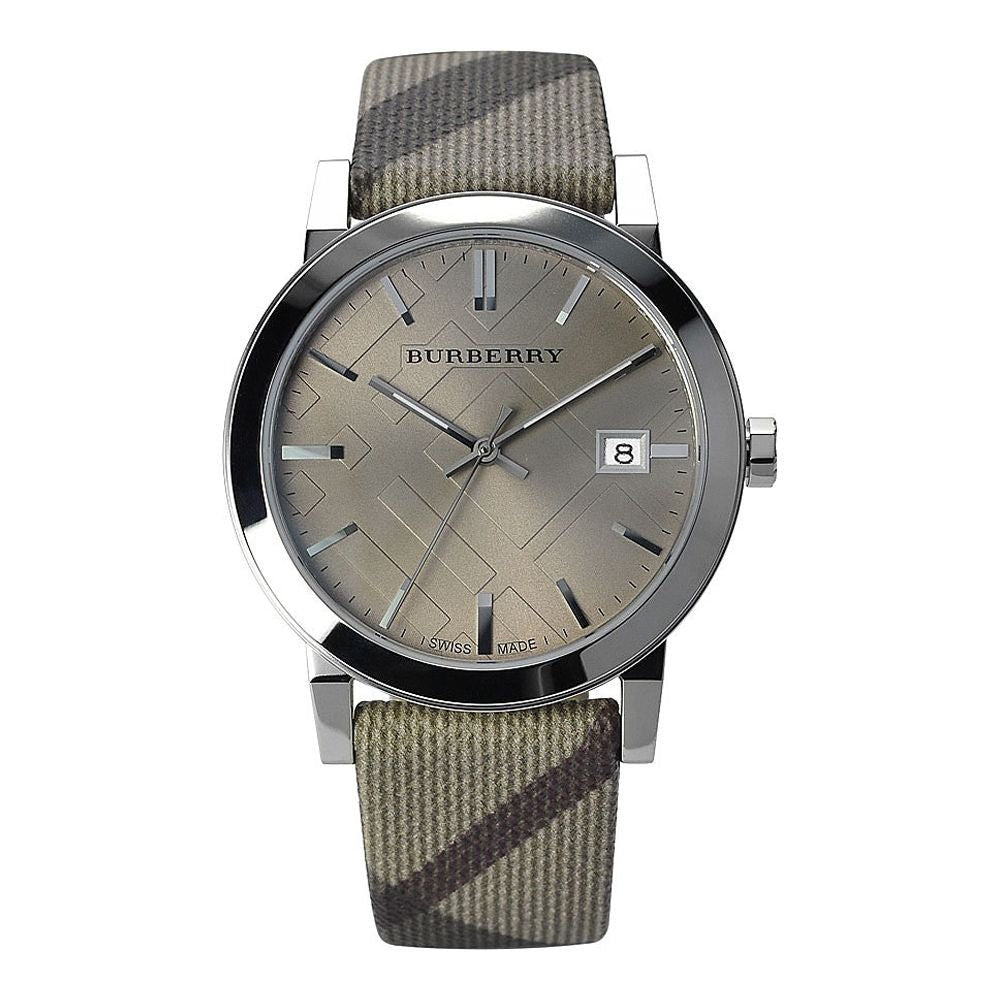 Burberry The City Nova Beige Dial Textured Leather Strap Watch for Women - BU9023 Watches Burberry   