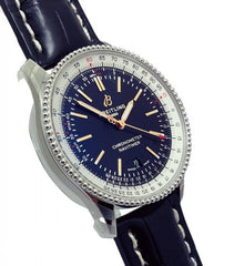 Breitling Navitimer Automatic 41mm Blue Leather Strap Mens Watch - A17326211C1P3 Watches Breitling   