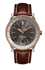 Breitling Navitimer 1 Automatic 41mm Black Dial Brown Leather Strap Mens Watch - U17326211M1P1 Watches Breitling   