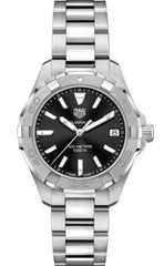 Tag Heuer Aquaracer Black Dial Silver Steel Strap Watch for Women - WBD1310.BA0740 Watches Tag Heuer   