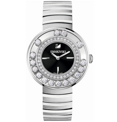 Swarovski Lovely Crystal Black Dial Silver Steel Strap Watch for Women - 1160305 Watches Swarovski   