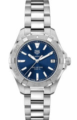 Tag Heuer Aquaracer Quartz 32mm Blue Dial Silver Steel Strap Watch for Women - WBD1312.BA0740 Watches Tag Heuer   