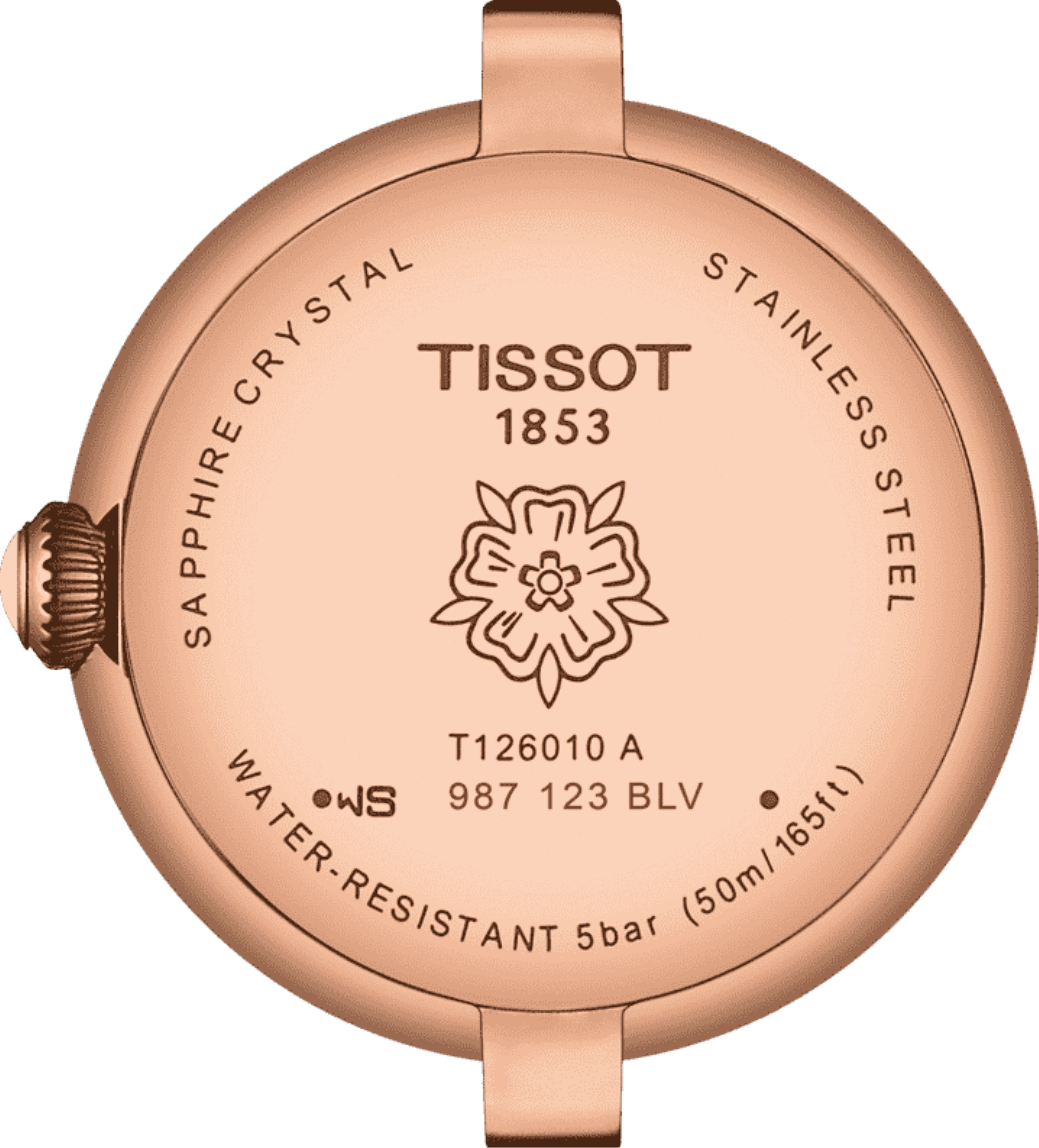 Tissot Bellissima Small Lady 26mm Rose Gold Watch For Women - T126.010.36.013.00 Watches Tissot   