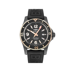 Breitling Superocean Automatic 46mm Black Dial Black Rubber Strap Watch for Men - U17368221B1S1 Watches Breitling   
