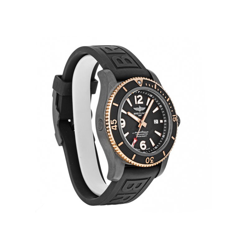 Breitling Superocean Automatic 46mm Black Dial Black Rubber Strap Watch for Men - U17368221B1S1 Watches Breitling   