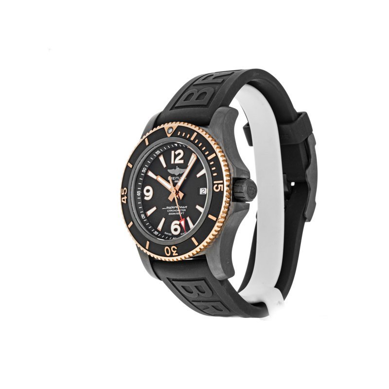 Breitling Superocean Automatic 46mm Black Dial Black Rubber Strap Watch for Men - U17368221B1S1 Watches Breitling   