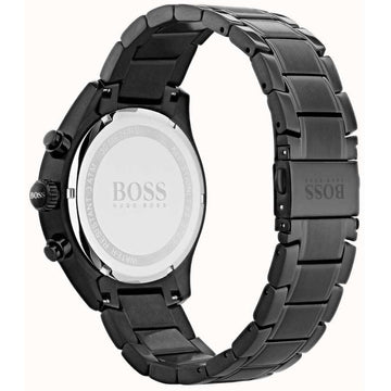 Hugo Boss Grand Prix Black Dial Black Steel Strap Watch for Men - 1513578 Watches Hugo Boss   