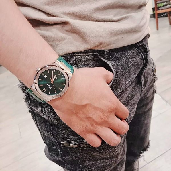 Salvatore Ferragamo F-80 Classic Green Dial Green Leather Strap Watch for Men - SFDT00519 Watches Salvatore Ferragamo   