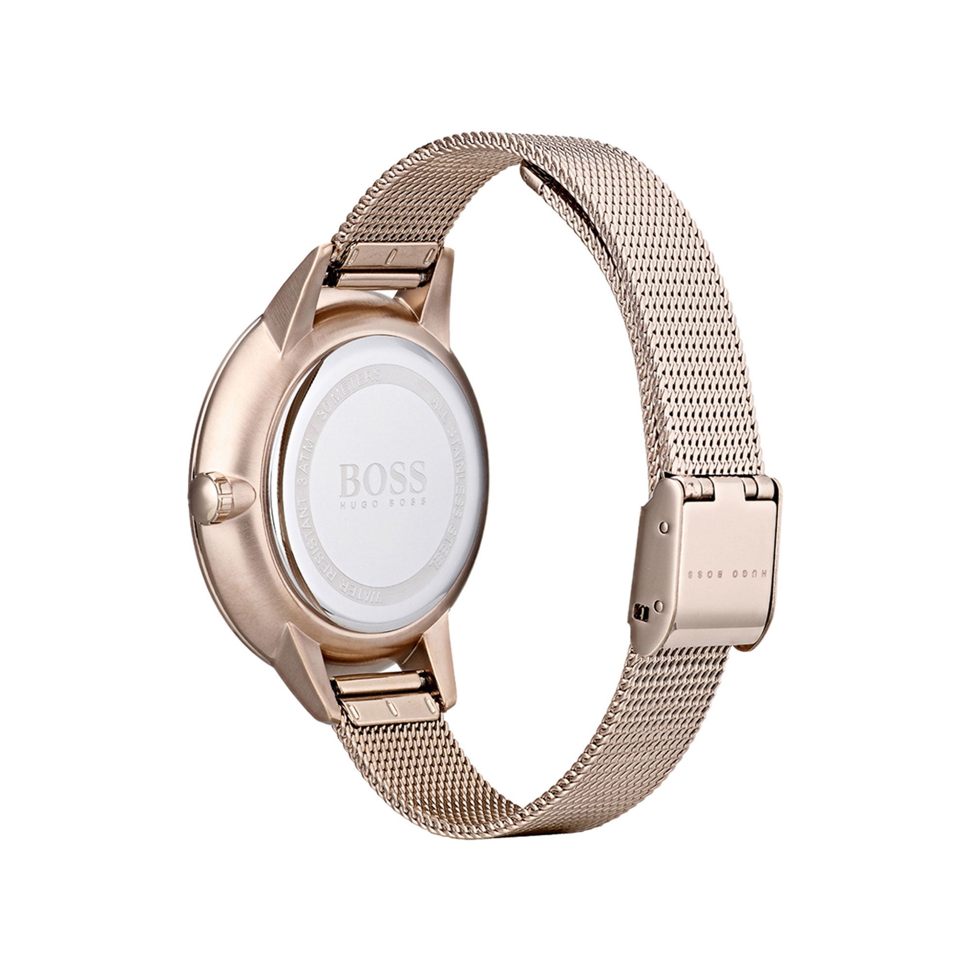 Hugo Boss Symphony Grey Dial Gold Mesh Bracelet Watch for Women - 1502424 Watches Hugo Boss   