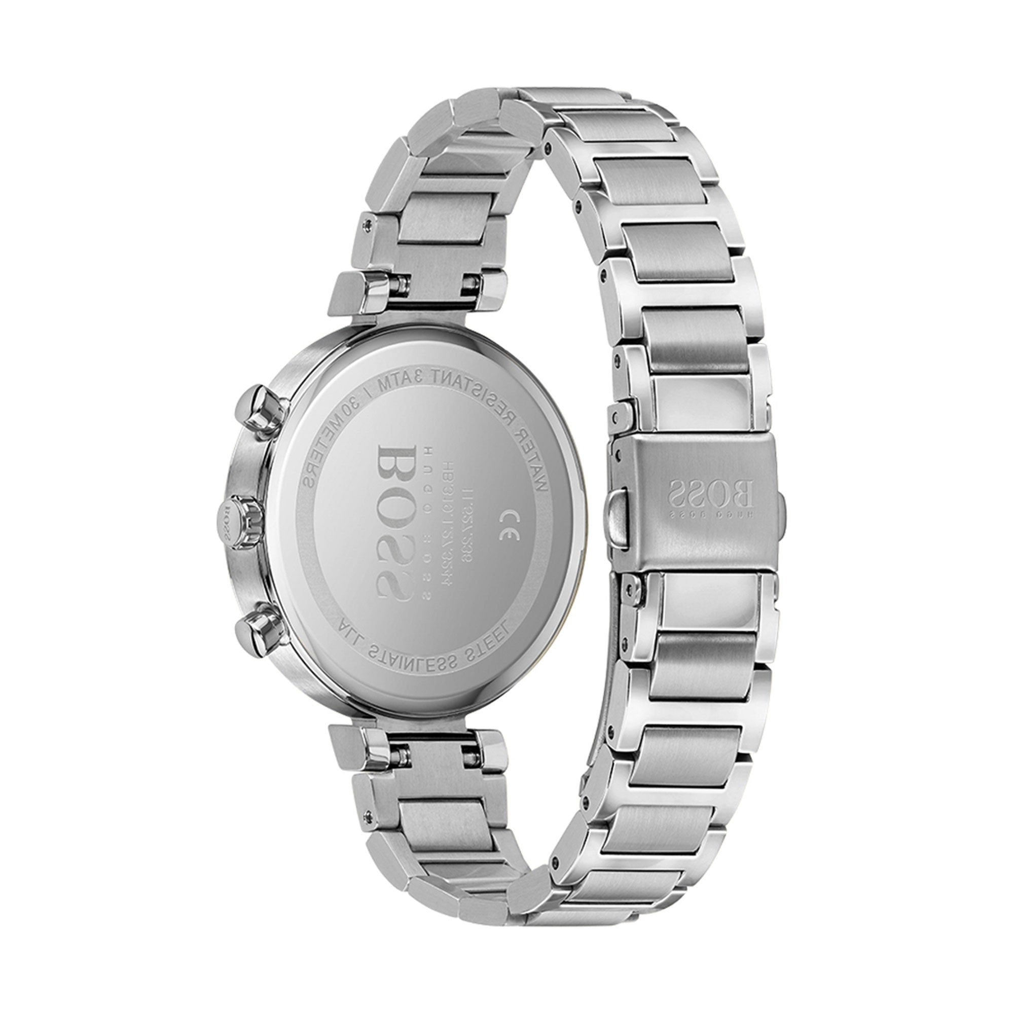 Hugo Boss Flawless Silver Dial Silver Steel Strap Watch for Women - 1502530 Watches Hugo Boss   