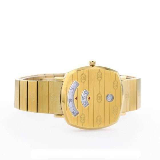 Gucci Grip Yellow Gold Dial Yellow Gold Steel Strap Unisex Watch -  YA157403 Watches Gucci   