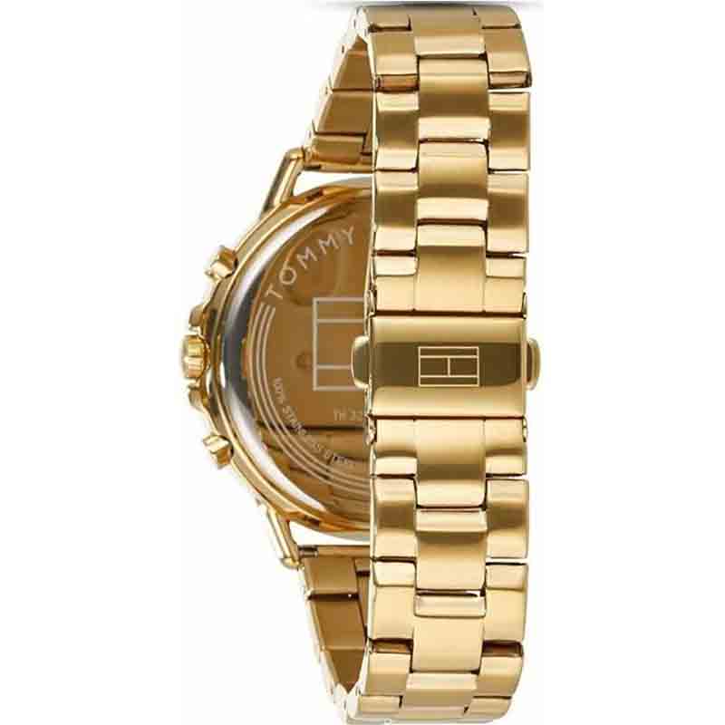 Tommy Hilfiger Carly White Dial Gold Stainless Steel Strap Watch for Women - 1781786 Watches Tommy Hilfiger   