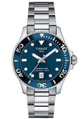 Tissot Seastar 1000 Lady Blue Dial Silver Stainless Steel Watch For Women - T120.210.11.041.00 Watches Tissot   